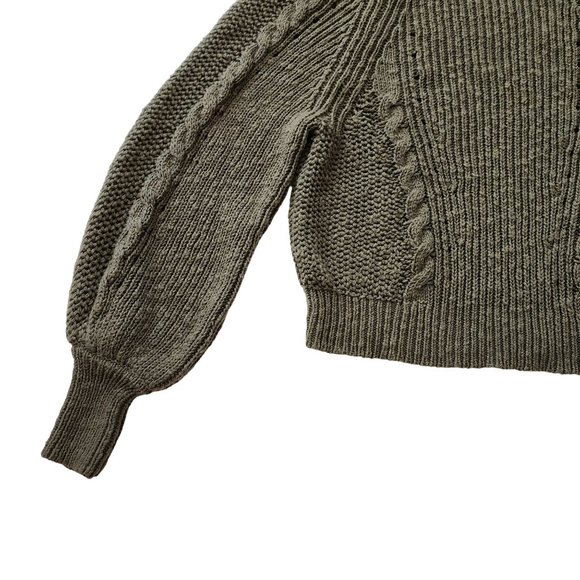 American Eagle Sweater XS Olive Green - Picture 8 of 9